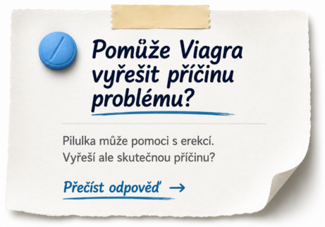Pomůže Viagra vyřešit příčinu problému? Odpověď v&nbsp;seriálu Mužská vitalita.