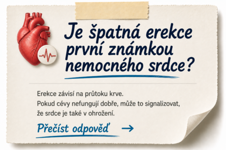 Je špatná erekce první známkou nemocného srdce? Odpověď v&nbsp;seriálu Mužská vitalita