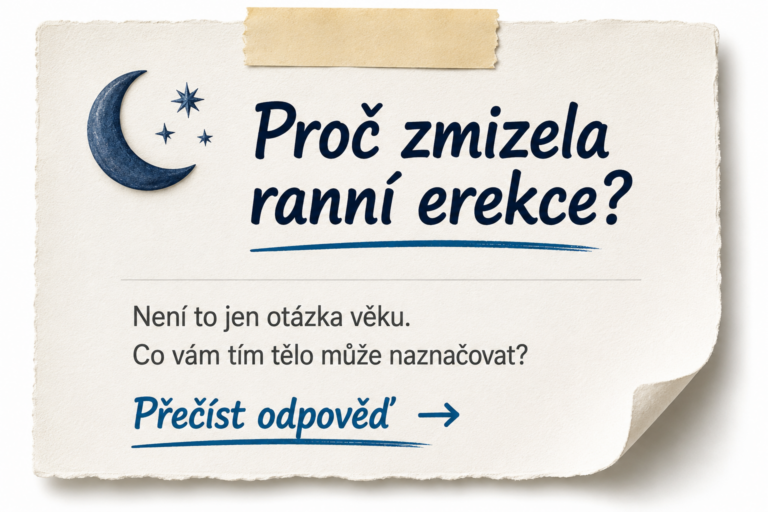 Proč zmizela ranní erekce? Odpověď v seriálu Mužská vitalita